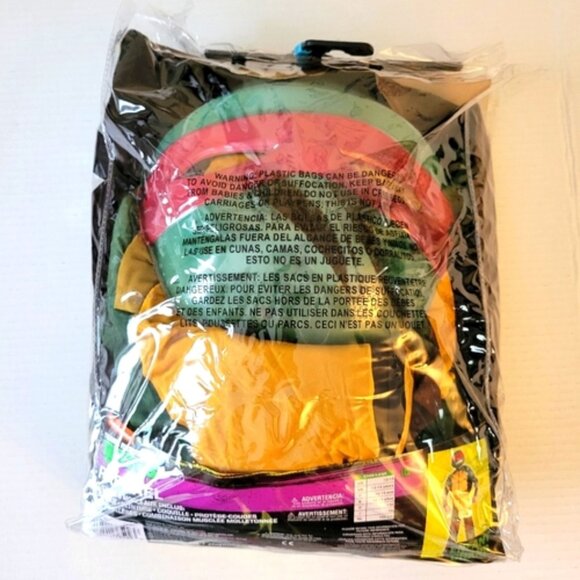 Teenage Mutant Ninja Turtles Raphael TMNT Kids Halloween Costume with Muscle Pad - Picture 4 of 7